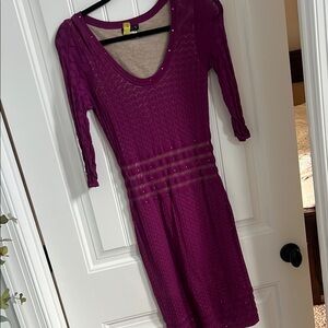 Elegant Purple Women's Dress